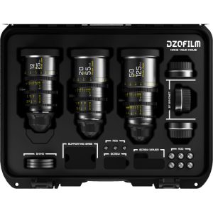 کیت لنز سه تایی DZOFilm Pictor T2.8 Super35 Kit (PL & EF Mount, Black)