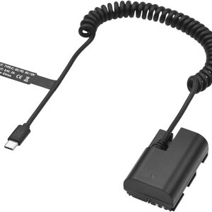 آداپتور رابط USB نوع C کوپلر DC مدل DR-E6، باتری ساختگی LP-E6