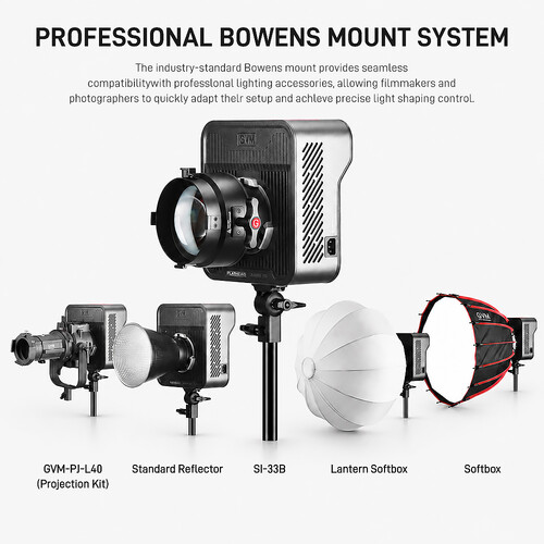 نور GVM FA500C AIO RGB Flathead LED Monolight - تصویر 6